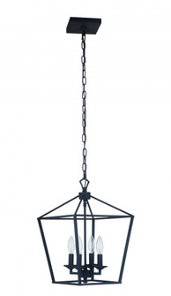 Flynt 4 Light Small Foyer in Flat Black (20|52934-FB)