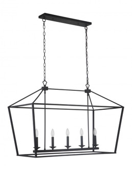 Flynt 5 Light Island in Flat Black (20|52975-FB)