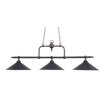 Designer Classics 3-Light Island Light in Tiffany Bronze with Metal Shades (91|191-TB)