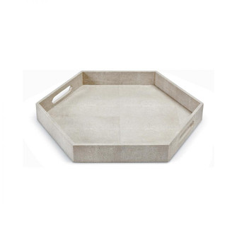 Regina Andrew Shagreen Hex Tray (Ivory Grey) (5533|20-1145IV)