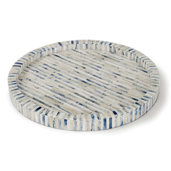 Regina Andrew Bone and Indigo Tray Round (5533|20-1181)