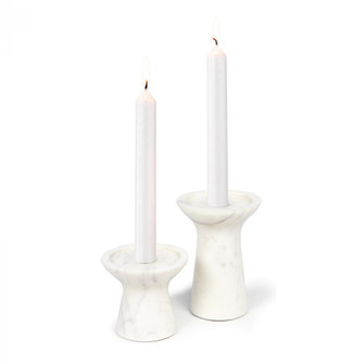 Regina Andrew Klein Marble Candle Holder Set (Wh (5533|20-1455WT)