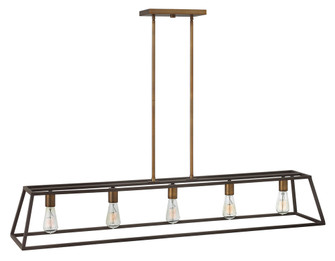 Large Five Light Open Frame Linear (87|3335BZ)