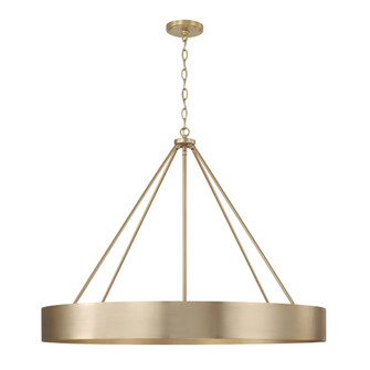 6-Light Modern Circular Metal Chandelier in Matte Brass (42|453061MA)