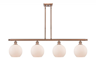 Athens - 4 Light - 48 inch - Antique Copper - Cord hung - Island Light (3442|516-4I-AC-G121)