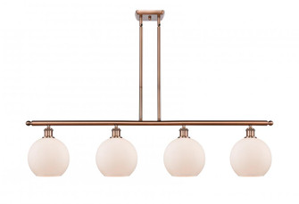 Athens - 4 Light - 48 inch - Antique Copper - Cord hung - Island Light (3442|516-4I-AC-G121-LED)