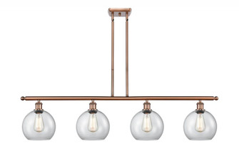 Athens - 4 Light - 48 inch - Antique Copper - Cord hung - Island Light (3442|516-4I-AC-G122)