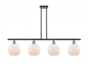 Athens - 4 Light - 48 inch - Black Antique Brass - Cord hung - Island Light (3442|516-4I-BAB-G121-LED)