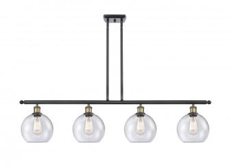 Athens - 4 Light - 48 inch - Black Antique Brass - Cord hung - Island Light (3442|516-4I-BAB-G124-LED)