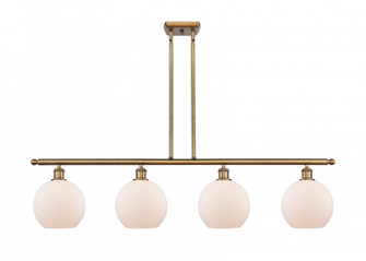 Athens - 4 Light - 48 inch - Brushed Brass - Cord hung - Island Light (3442|516-4I-BB-G121-LED)