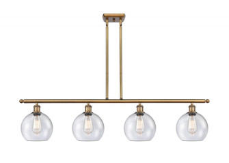 Athens - 4 Light - 48 inch - Brushed Brass - Cord hung - Island Light (3442|516-4I-BB-G124)