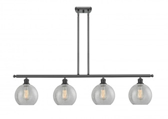 Athens - 4 Light - 48 inch - Matte Black - Cord hung - Island Light (3442|516-4I-BK-G125)