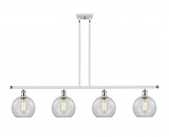 Athens - 4 Light - 48 inch - White Polished Chrome - Cord hung - Island Light (3442|516-4I-WPC-G122)