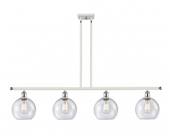 Athens - 4 Light - 48 inch - White Polished Chrome - Cord hung - Island Light (3442|516-4I-WPC-G124-LED)