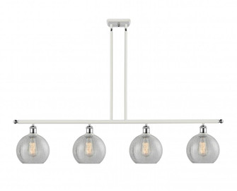 Athens - 4 Light - 48 inch - White Polished Chrome - Cord hung - Island Light (3442|516-4I-WPC-G125)