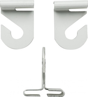 Drop Ceiling Hook Set; White Finish; Contains 2 Sets Per Bag; No Hardware Needed (27|90/846)