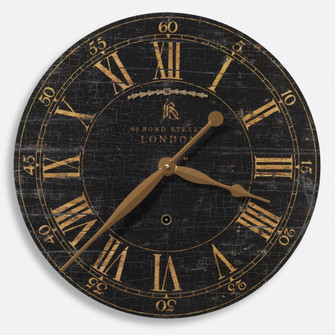 Uttermost Bond Street 18'' Black Wall Clock (85|06029)
