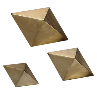 Uttermost Rhombus Champagne Accents, S/3 (85|20007)