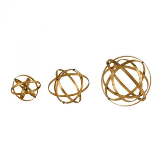 Uttermost Stetson Gold Spheres, S/3 (85|20066)