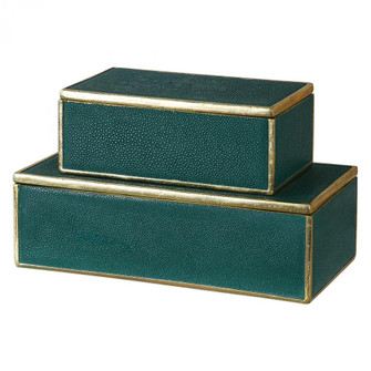 Uttermost Karis Emerald Green Boxes S/2 (85|18723)