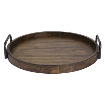 Uttermost Reine Round Wooden Tray (85|18749)