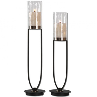 Uttermost Durga Iron Work Candleholders Set/2 (85|18835)
