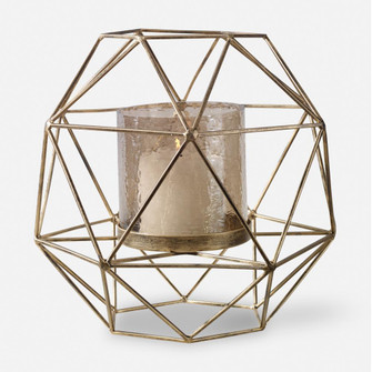 Uttermost Myah Geometric Gold Candleholder (85|18952)