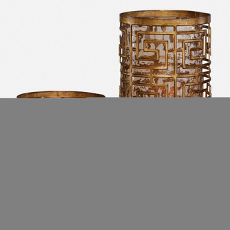 Uttermost Ruhi Hurricane Candleholders, S/2 (85|18953)
