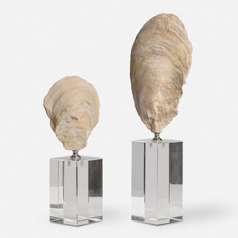 Uttermost Oyster Shell Sculptures, S/2 (85|17523)
