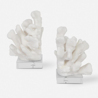 Uttermost Charbel White Bookends, Set/2 (85|17549)