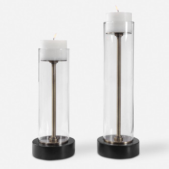 Uttermost Charvi Glass Candleholders, Set/2 (85|17552)