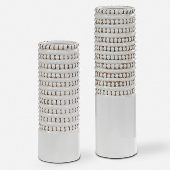 Uttermost Angelou White Vases, Set/2 (85|17570)