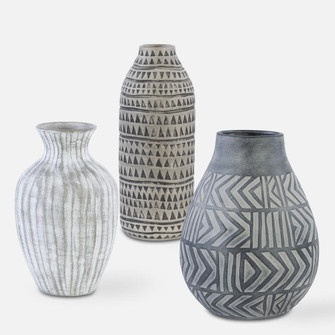 Natchez Geometric Vases, S/3 (85|17716)