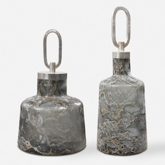 Uttermost Storm Art Glass Bottles, S/2 (85|17840)