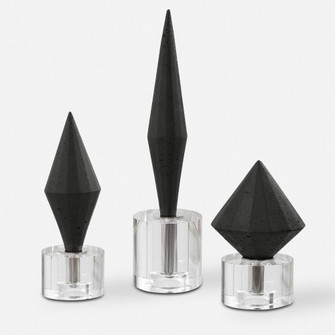 Uttermost Alize Black Sculptures,, S/3 (85|17916)