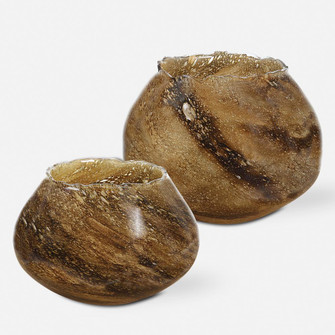 Uttermost Tortoise Glass Vases, Set/2 (85|18031)