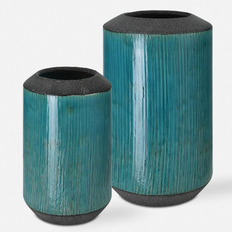 Uttermost Maui Aqua Blue Vases, S/2 (85|18064)