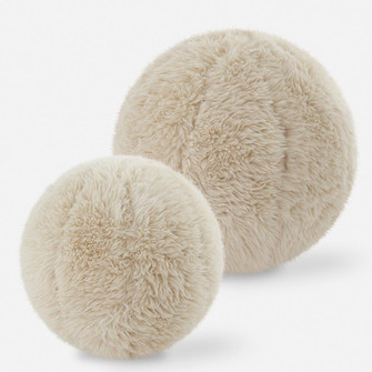 Uttermost Abide Ball Sheepskin Pillows, Set/2 (85|64047)