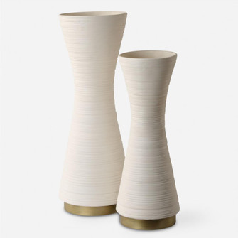 Uttermost Ridgeline White Vases, S/2 (85|18142)