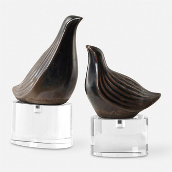 Uttermost Nesting Bird Gray Sculptures, S/2 (85|18144)