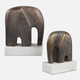 Uttermost Timeless Tusk Bronze Sculptures Set/2 (85|18195)