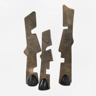 Uttermost Geometric Echoes Bronze Sculptures Set/3 (85|18197)