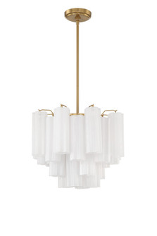 Addis 4 Light Aged Brass Mini Chandelier (205|ADD-300-AG-WH)