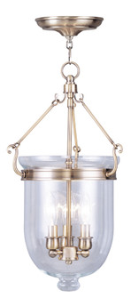 3 Light Antique Brass Chain Lantern (108|5063-01)