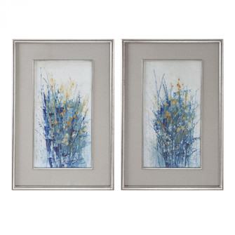 Uttermost Indigo Florals Framed Art S/2 (85|41558)