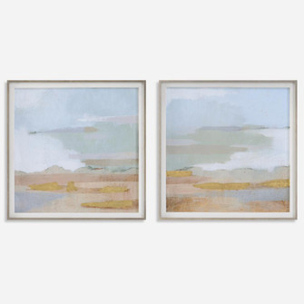 Uttermost Abstract Coastline Framed Prints, S/2 (85|41468)