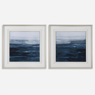 Uttermost Rising Blue Abstract Framed Prints, Set/2 (85|32270)