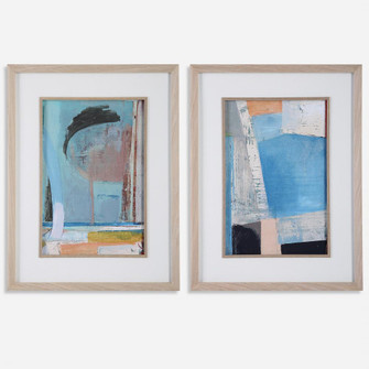 Uttermost Brilliant Clouds Abstract Prints, Set/2 (85|32271)