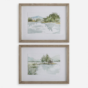 Uttermost Serene Lake Framed Prints, Set/2 (85|32288)