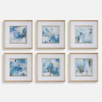 Uttermost Fresh Start Blue Abstract Prints, S/6 (85|32354)